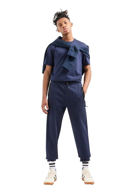 T-shirt regular fit in cotone mercerizzato con logo sul petto ARMANI EXCHANGE | T-shirt | 3DZTJH ZJ9AZ15BA